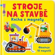 Stroje na stavbě Kniha s magnety
