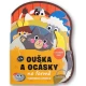 Ouška a ocásky na farmě – tvarované leporelo s plstěnými prvky