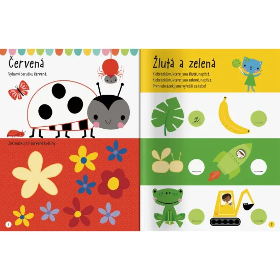 Vydej se na průzkum do světa barev a tvarů v této překrásné knížce plné aktivit!