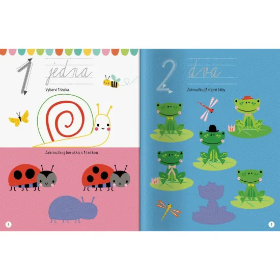 Procvič si psaní čísel a snadné počty do 10 v této překrásné knížce plné aktivit!