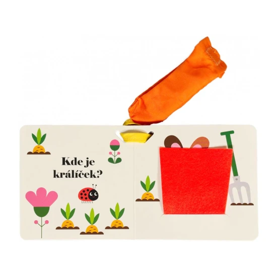 Roztomilá knížka se schovanými zvířátky pro nejmenší děti.