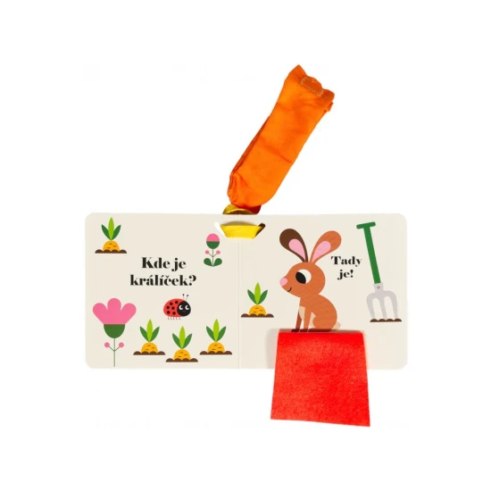 Roztomilá knížka se schovanými zvířátky pro nejmenší děti.