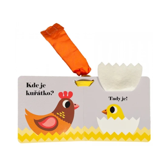 Roztomilá knížka se schovanými zvířátky pro nejmenší děti.