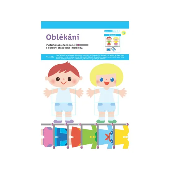 Sešit pro malé ručičky, které začínají se stříháním.