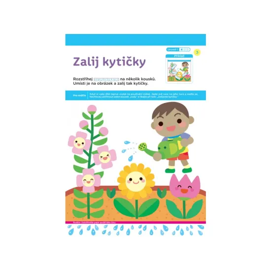 Sešit pro malé ručičky, které začínají se stříháním.