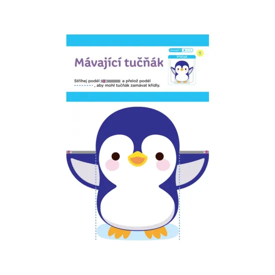 Sešit pro malé ručičky, které začínají se stříháním.