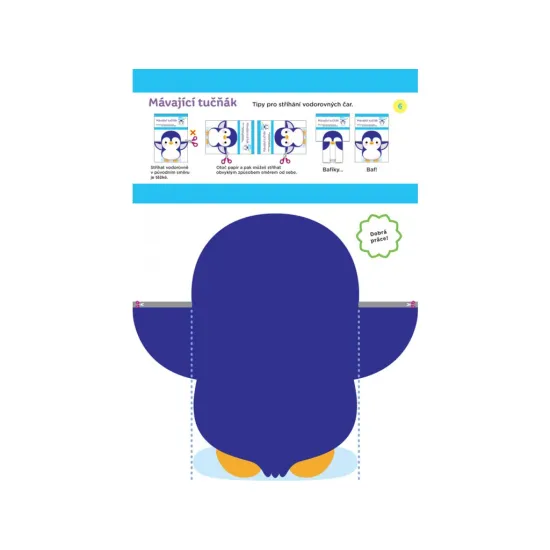 Sešit pro malé ručičky, které začínají se stříháním.