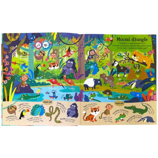 Objevujte více než 200 zvířat z celého světa v této interaktivní knížce!