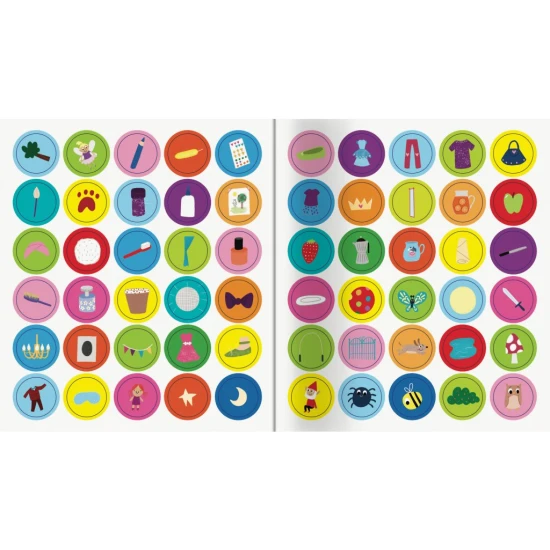 Poznej princezny a jejich každodenní život. Čeká tě víc než 101 obrázků - některé k hledání, jiné k dolepení.