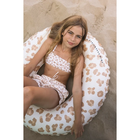 Nafukovací kruh Beige Leopard 90 cm