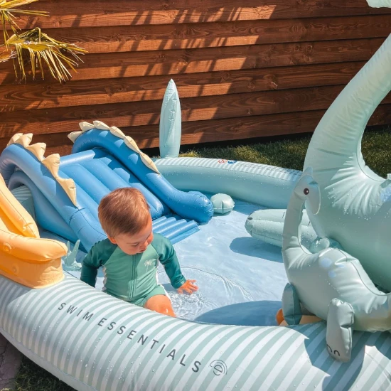 Nafukovací bazén se skluzavkou Dino 210 cm