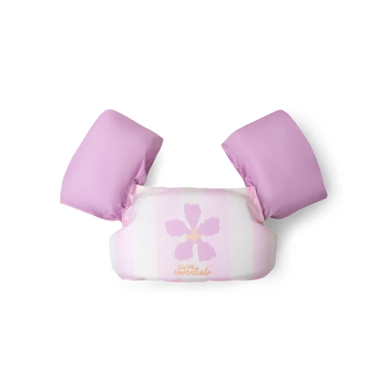Plavecká vesta s rukávky Swim Essentials Pink Flower 2–6 let