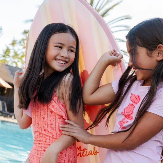 Nafukovací surf Pink Flower 120 cm