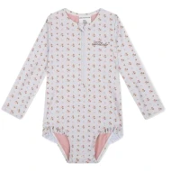 Plavky s dlouhým rukávem s UPF 50+ Cozy Hearts