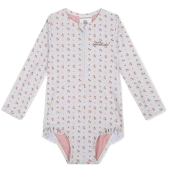 Plavky s dlouhým rukávem s UPF 50+ Cozy Hearts