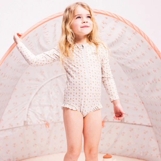 Plavky s dlouhým rukávem s UPF 50+ Cozy Hearts