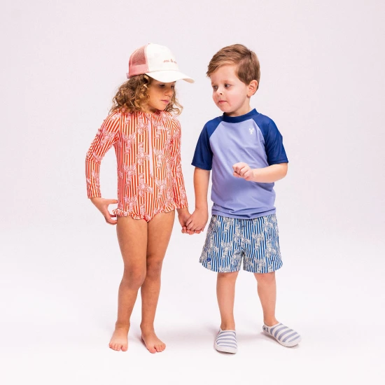 Plavky s dlouhým rukávem s UPF 50+ Lobster Bay