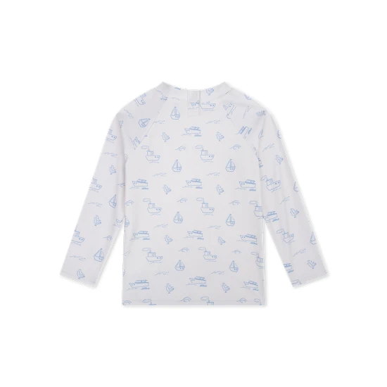 Koupací tričko s UPF 50+ Little Seagull Bílé