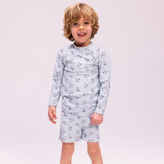 Koupací tričko s UPF 50+ Little Seagull Modré