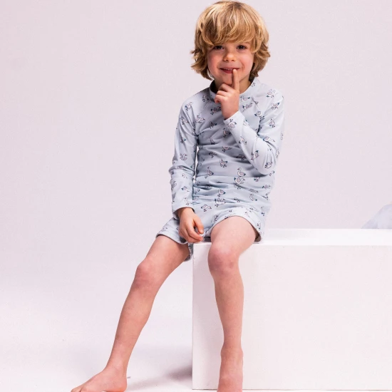 Koupací tričko s UPF 50+ Little Seagull Modré