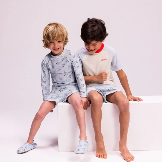 Koupací tričko s UPF 50+ Little Seagull Modré