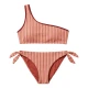 Dámské jednoramenné bikiny s UPF 50+ Stripe