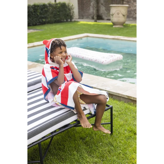 Dětské plážoví pončo s kapucí 65 x 65 cm Velryby Swim Essentials