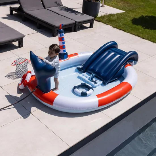 Nafukovací bazén se skluzavkou Malý námořník 210 cm