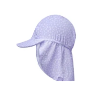 Plavkový klobouk s ochranou krku UPF 50+ Lila Leopard