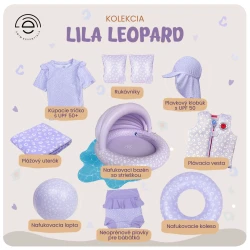 Rukávky Lila Leopard 0-2 roky Rukávky Lila Leopard 0-2 roky