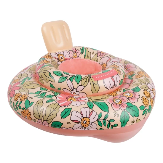 Nafukovací kruh pro děti na plavání Květy  s květinovým vzorem 