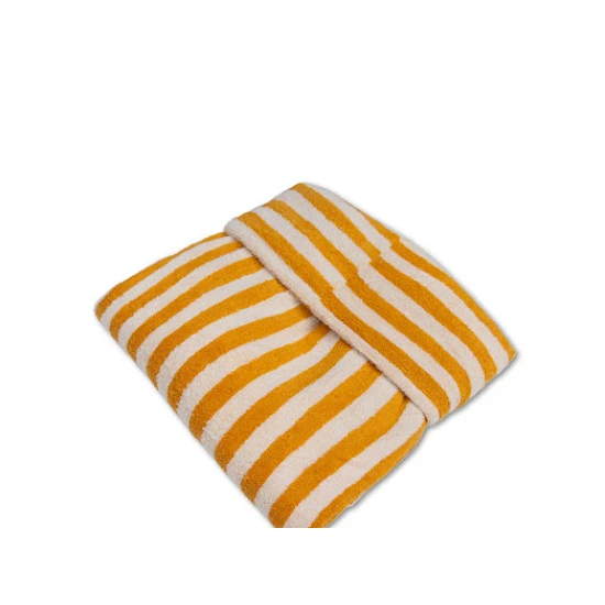 Dětské ručníkové pončo s kapucí Proužky žlutý Swim Essentials