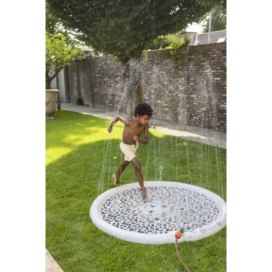 Dětská nafukovací brouzdaliště Swim Essentials Beige Leopard pro letní zábavu na zahradě