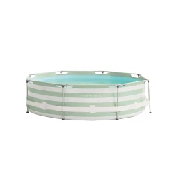 Kulatý bazén s konstrukcí Essence Luxe Old Green Stripe 305×76
