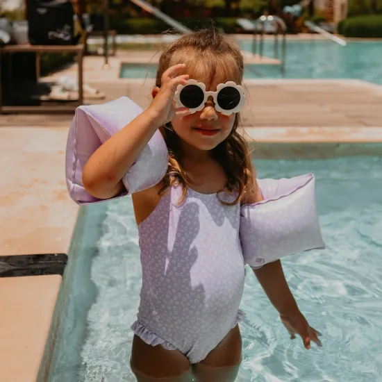 Plavky s UPF 50+ Lila Leopard | Swim Essentials