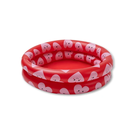 Nafukovací dětský bazének Hearts Red 60 cm s motivem srdcí