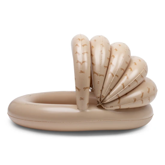 Dětský nafukovací bazén se stříškou Brown Leopard - hnědý bazén s leopardím vzorem.