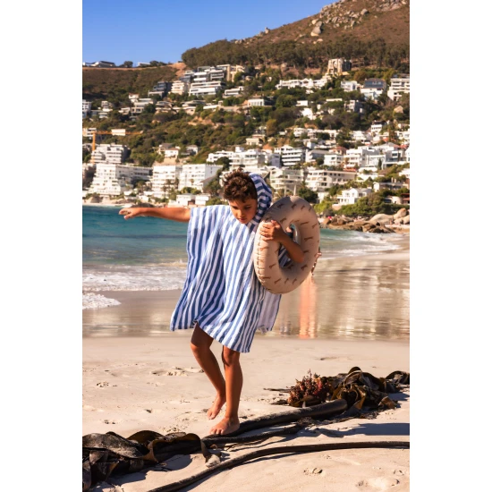 Dětský nafukovací kruh Swim Essentials s leopardím vzorem v hnědé barvě – průměr 55 cm