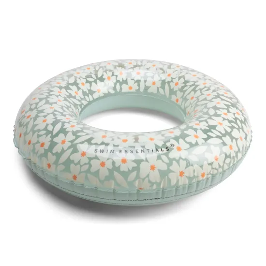 Nafukovací kruh Swim Essentials Florish Green – velký květinový kruh 90 cm pro děti i dospělé