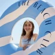 Nafukovací kruh Swim Essentials The Beach Club – velký kruh s písky 120 cm pro děti i dospělé
