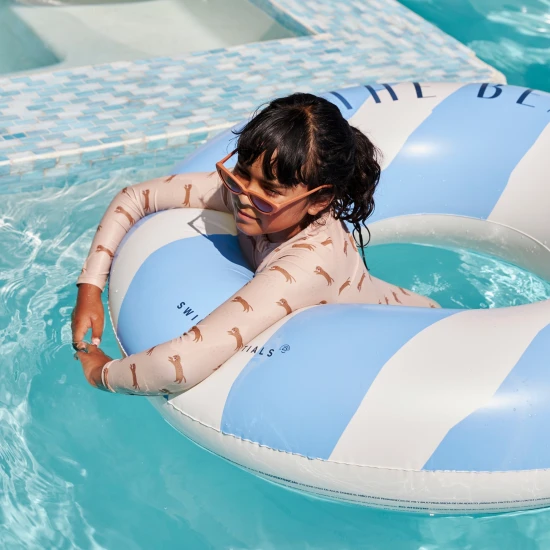 Nafukovací kruh Swim Essentials The Beach Club – velký kruh s písky 120 cm pro děti i dospělé