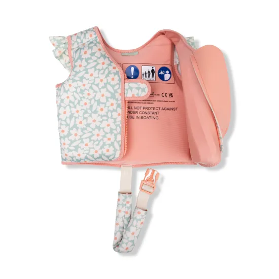 Stylová a bezpečná plovací vesta pro děti Swim Essentials Florish green