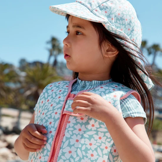 Stylová a bezpečná plovací vesta pro děti Swim Essentials Florish green