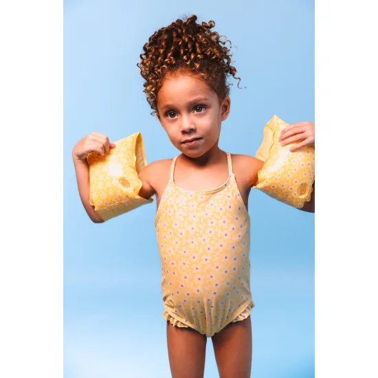 Plavky s UPF 50+ Florish yellow | Swim Essentials