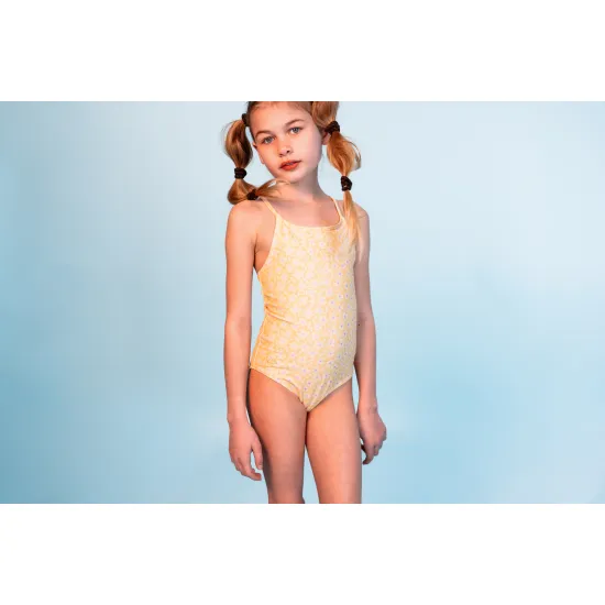 Plavky s UPF 50+ Florish yellow | Swim Essentials