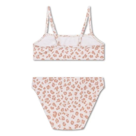 Dětské plavky dívčí Bikiny s UPF 50+ Leopard béžový | Swim Essentials