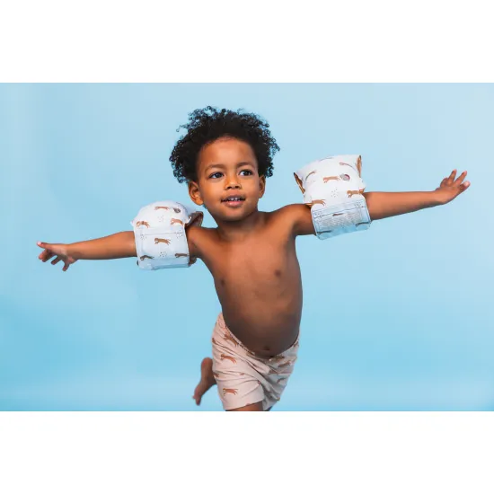 Plavky Boxerky s UPF 50+ Brown Leopard | Swim Essentials