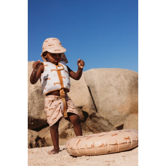 Plavky Boxerky s UPF 50+ Brown Leopard | Swim Essentials