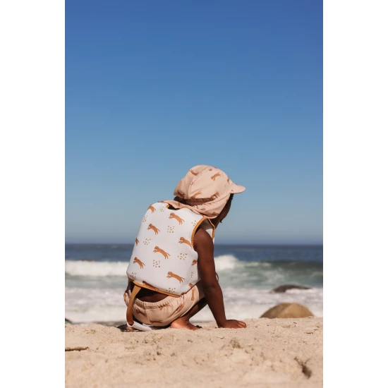 Plavky Boxerky s UPF 50+ Brown Leopard | Swim Essentials