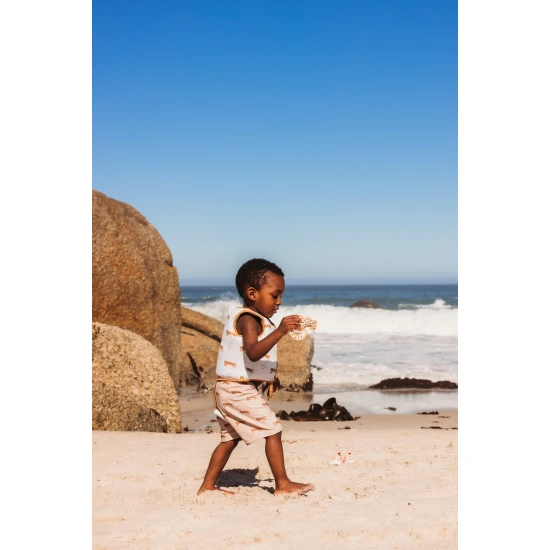 Plavky Boxerky s UPF 50+ Brown Leopard | Swim Essentials